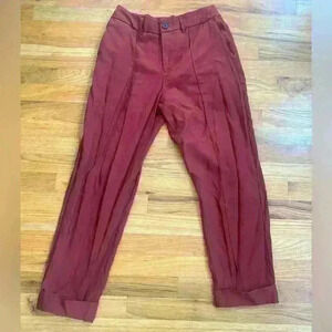 A New‎ Day Women’s Burnt Orange Cropped Ankle Dress Pants Size 8 inseam 26”